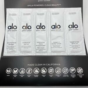 ALO Glow System Amla-Powered Clean Beauty Skincare Sample Pack New Unused